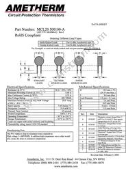 MCL20 500100-A Datasheet Cover