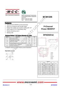 MCM1206-TP Datasheet Cover