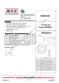 MCM1208-TP Datasheet Cover