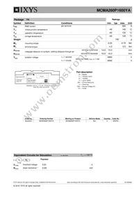 MCMA260P1600YA Datasheet Page 3