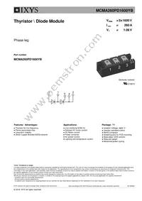 MCMA260PD1600YB Datasheet Cover