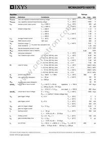 MCMA260PD1600YB Datasheet Page 2