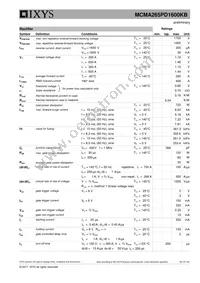 MCMA265PD1600KB Datasheet Page 2