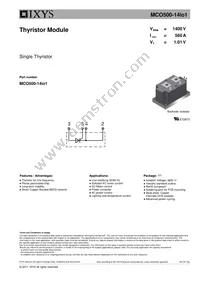 MCO500-14IO1 Datasheet Cover