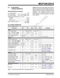 MCP14A1201-E/MS Datasheet Page 3