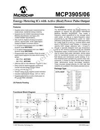 MCP3906T-I/SS Datasheet Cover
