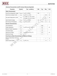 MCPF07N65-BP Datasheet Page 2