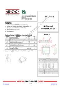 MCQ4410-TP Datasheet Cover