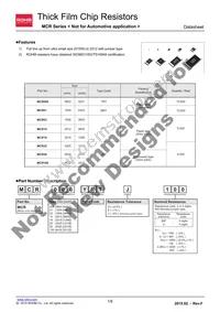 MCR006YZPF71R5 Datasheet Cover