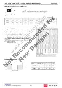 MCR03ERTFL2R00 Datasheet Page 2