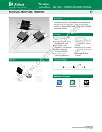 MCR25DG Datasheet Cover