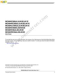 MCR908JK3ECPE Datasheet Page 3