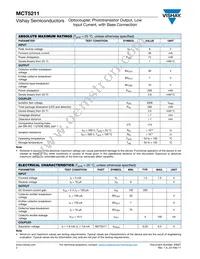 MCT5211-X017T Datasheet Page 2