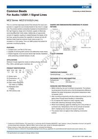 MCZ1210AD900T002 Datasheet Page 2