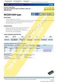 MCZ2010AH900L4TA0G Datasheet Cover