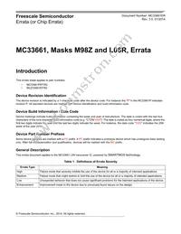MCZ33661EFR2 Datasheet Cover