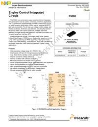 MCZ33800EK Datasheet Cover