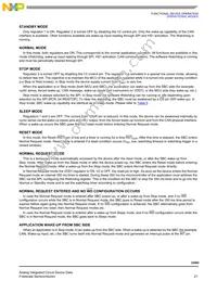 MCZ33989EGR2 Datasheet Page 21