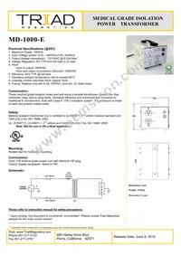 MD-1000-E Datasheet Cover