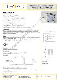 MD-2000-U Datasheet Cover