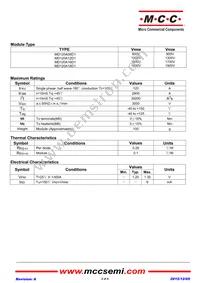 MD120A16D1-BP Datasheet Page 2