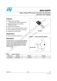 MD2103DFP Datasheet Cover