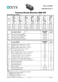 MDC500-18IO1 Datasheet Cover