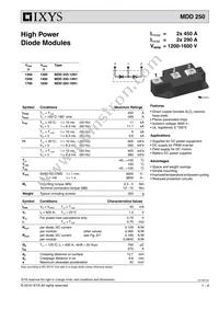 MDD250-16N1 Datasheet Cover