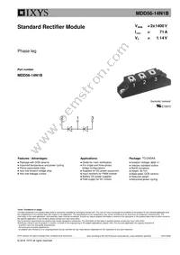 MDD56-14N1B Datasheet Cover