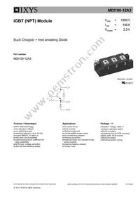 MDI100-12A3 Datasheet Cover