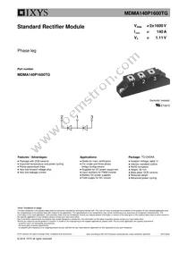 MDMA140P1600TG Datasheet Cover