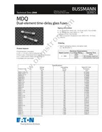 MDQ-3/16 Datasheet Cover