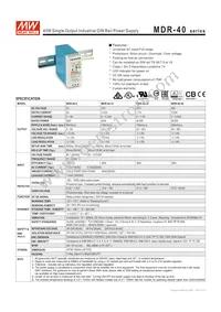 MDR-40-48 Datasheet Cover