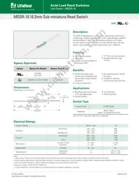 MDSR-10-10-25 Datasheet Cover