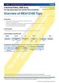 MEA1210D501RT001 Datasheet Page 3