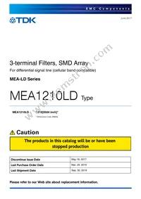 MEA1210LD220T001 Datasheet Cover