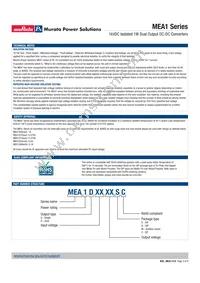 MEA1D2405DC Datasheet Page 3