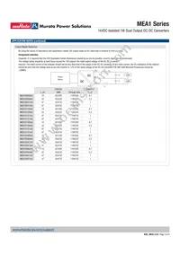 MEA1D2405DC Datasheet Page 5