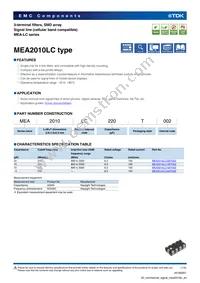 MEA2010LC220 Datasheet Cover