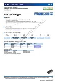 MEA2010LD220T001 Datasheet Cover