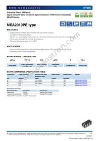 MEA2010PE360T001 Datasheet Cover