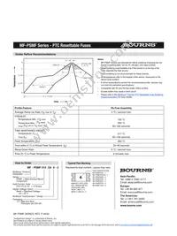 MF-PSMF110X-2 Datasheet Page 3