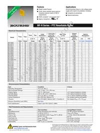 MF-R135-2-99 Datasheet Cover