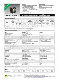 MF-SD013/250-2 Datasheet Cover