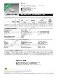 MF-SMHT160-2-6 Datasheet Cover