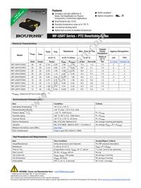 MF-USHT035KX-2 Datasheet Cover