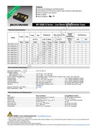 MF-USML550/12-2 Datasheet Cover