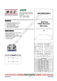 MF200DU06FJ-BP Datasheet Cover