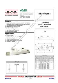 MF200K06F4-BP Datasheet Cover
