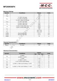 MF200K06F4-BP Datasheet Page 2